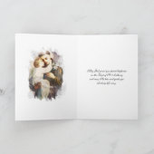 Carte religieuse Saint Antoine de Padoue Enfant Jé (Intérieur)