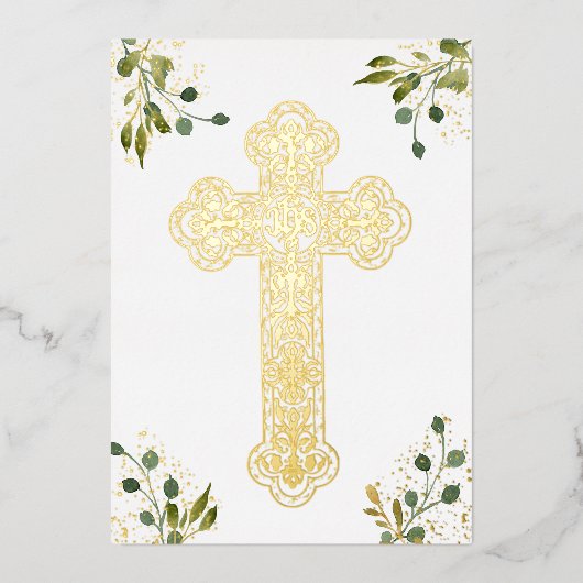 carte religieuse Sainte Croix (Recto)