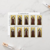 Carte Religieuses Carmélites Nonnes Prêtres Prière Catho (Devant/Arrière en situation)