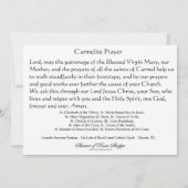 Carte Religieuses Carmélites Nonnes Prêtres Prière Catho (Dos)