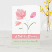 Carte Religieux Anniversaire Grande-Petite-Fille Bénédic (Fleur jaune)