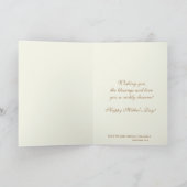 Carte Religieux Béni Mère Marie Bébé Jésus (Intérieur)