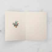 Carte Religieux Jésus Bon Pasteur Écriture Florale (Intérieur)