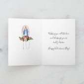 Carte Religieux | Saint Valentin | Vierge Marie (Intérieur)