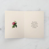 Carte Religieux Sainte Thérèse Saint-Valentin Floral Vin (Intérieur)