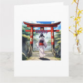 Carte Religion Shinto japonaise (Fleur jaune)