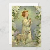 Carte Religion vintage, Christ le Bon Pasteur (Devant / Derrière)