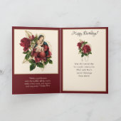 Carte Religious Birthday Virgin Mary Rosary Card (Intérieur)