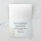 Carte Religious Christian Encouragement Do Not Be Afraid (Intérieur)