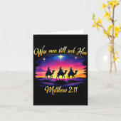 Carte Religious Christmas Wise Men Still Seek Him 3 King (Fleur jaune)
