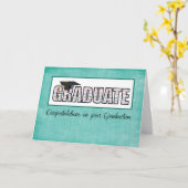 Carte Religious Graduate in Words Congratulations on Tea (Fleur jaune)