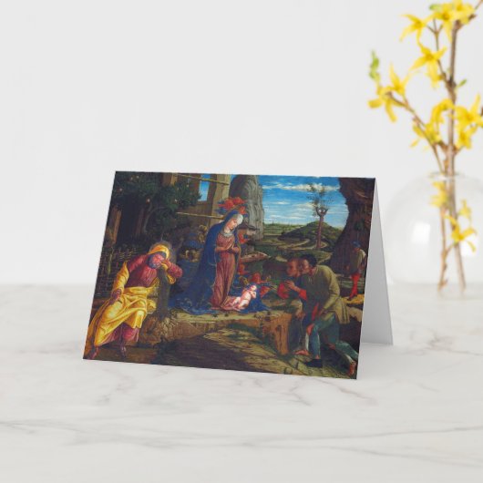 Carte Religious Themed Christmas Card (Fleur jaune)