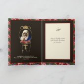 Carte Religious Virgin Mary in Prayer Roses Scripture (Intérieur)
