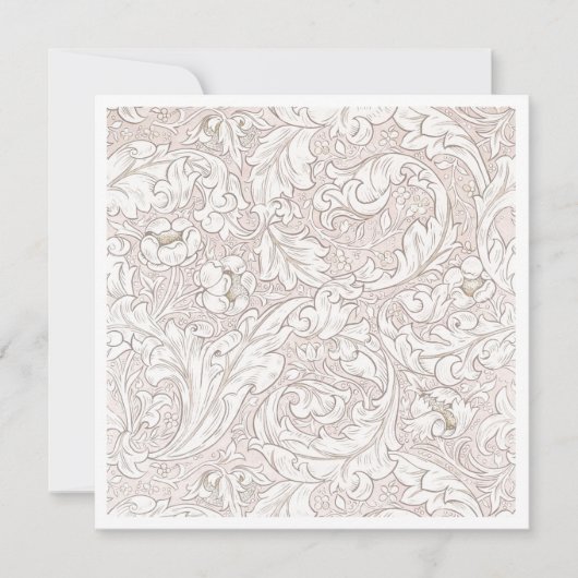 CARTE REMARQUE PLAT : WILLIAM MORRIS : MODÈLE FLOR (Devant)