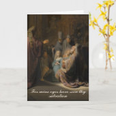 Carte Rembrandt, Chanson de louange de Siméon - Art (Fleur jaune)