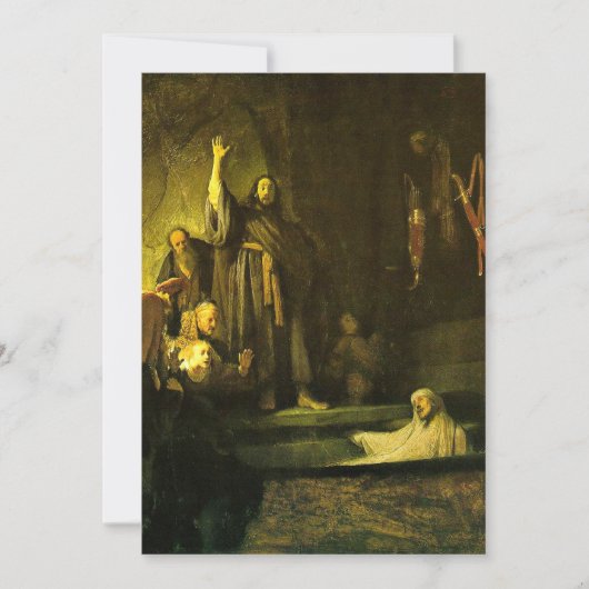 Carte Rembrandt - L'ascension de Lazare (Devant)