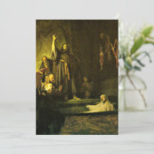 Carte Rembrandt - L'ascension de Lazare (Debout devant)