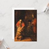 Carte Rembrandt - Retour Du Fils Prodigue (Devant/Arrière en situation)