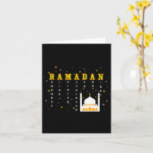 Carte Remember Allah Ramadan Mubarak Kareem  (Fleur jaune)