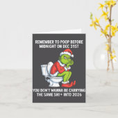 Carte Remember To Op Before Midnight On Dec 31st Funny Q (Fleur jaune)