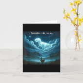 Carte Remember Who You Are Chicken  (Fleur jaune)