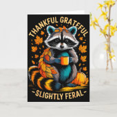 Carte Remerciant Reconnaissant Légèrement Féroce Drôle R (Fleur jaune)