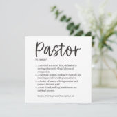 Carte Remerciement au pasteur (Debout devant)