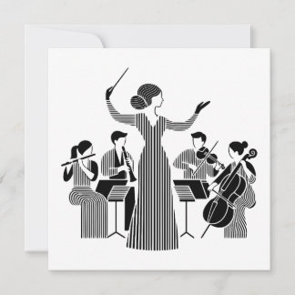 Carte Remerciement au professeur de l'orchestre scolaire