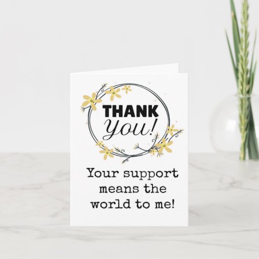 Carte Remerciement client, Conditionnement de commande (Devant)