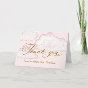 Carte Remerciement de Fête de Mariage sur Mesure avec Ph
