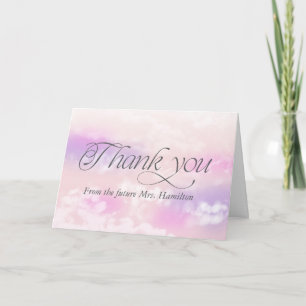 Carte Remerciement de Mariage sur Mesure avec Photo de N