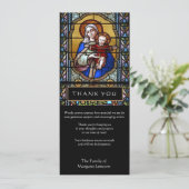 Carte Remerciement de sympathie funéraire catholique rel (Debout devant)