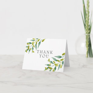 Carte Remerciement de verdure de prairie fraîche