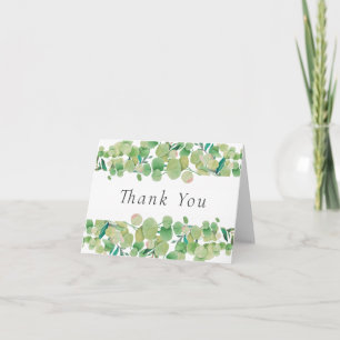 Carte Remerciement Floral d'Eucalyptus