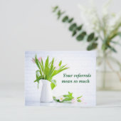 Carte Remerciement Moderne pour Recommandation d'Affaire (Debout devant)