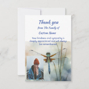 Carte Remerciement Sympathie Libellule Art