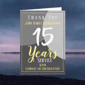 Carte Remerciements à l'employé pour service prolongé