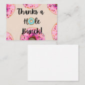 Carte Remerciements à thème Donut (Devant / Derrière)