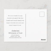 Carte Remerciements Automne - Clients Affaires (Dos)