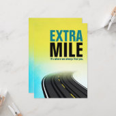 Carte Remerciements aux employés, Le petit supplément, O (Devant/Arrière en situation)