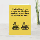 Carte Remerciements de chars (Devant)