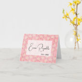 Carte Remerciements de condoléances pour conception flor (Fleur jaune)