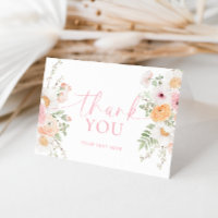 Remerciements de Fête de Mariage Florale Millie