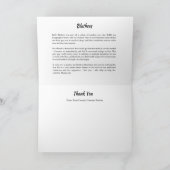 Carte Remerciements de TCHS Blathers (Intérieur)