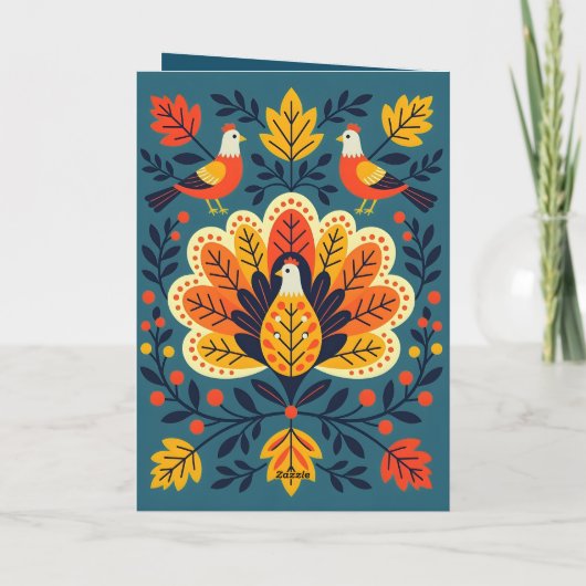 Carte Remerciements Grateful Blessé automne Foliage et l (Dos)