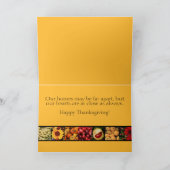 Carte Remerciements Grateful Collage d'automne (Intérieur)