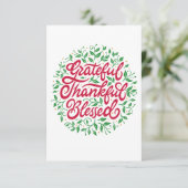 Carte Remerciements Heureux Bénis (Debout devant)