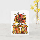 Carte Remerciements Pour Mes Étudiants Thanksgiving Auto (Fleur jaune)