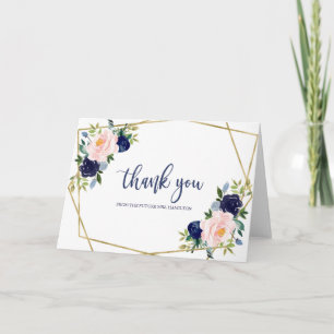 Carte Remerciements pour une Baby Shower Mariage à l'aqu