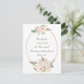 Carte Remerciez le Seigneur Bible Thanksgiving Flat (Debout devant)